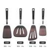 Utensilios de cocina nuevos espátula de silicona resistente a altas temperaturas grande utensilio de cocina pala para cocinar antiadherente pala para freír utensilios de acero de alto manganeso