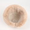 Sombrero de Pescador Rizado de Felpa Gruesa de Terciopelo Otoño e Invierno para Mujer, Sombrero de Cuenca Mongol de Doble Cara Cálido para Exteriores