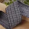 Cinta de Lana a Cuadros con Bordes de Gancho para Lazos Hechos a Mano de Bricolaje, Accesorios para el Cabello, Pinzas para el Cabello, Accesorios de Joyería, Accesorios para Zapatos y Sombreros, y Materiales para Ropa