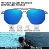 Gafas de sol cuadradas polarizadas de colores para hombre, nuevas 462, para conducir, montar a caballo, de metal, para pesca al aire libre, tinta