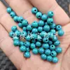 Cuentas Redondas Turquesa Imitación, Cuentas Sueltas Jade Imitación, Turquesa Azul Imitación 6mm Accesorios de Joyería para Pulseras, Cuentas Hechas a Mano
