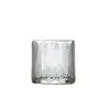 Taza de vidrio para vela perfumada personalizada, diseño simple con tapa, recipiente de vidrio de cera de soja, taza de vela de boca ancha, taza de vela de vidrio