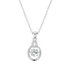 Collar Colgante de Plata de Ley S925 Lujo Accesible Moda Cadena Inteligente Corazón Palpitante Cadena para Clavícula Plata de Ley Regalo de Nicho