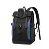 Nueva Mochila Escolar para Estudiante de Secundaria Estilo Coreano Tendencia Callejera Mochila con Boca Enrollable Moda Mochila Personalizada para Hombres y Mujeres Dropshipping