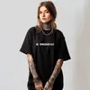 Camiseta de Manga Corta 100% Algodón Puro, Estilo Europeo y Americano de Verano, Versátil, Holgada, Diseño Cómodo, Top Estampado que Cubre el Cuerpo