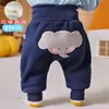 Pantalones Forrados de Trasero Grande para Mujeres y Bebés Hombres Otoño e Invierno Pantalones de Bebé Trasero Grande PP Pantalones Engrosados para la Barriga Pantalones para Niños Lindos