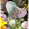 Flor Compañera Sombra Metal Flor Inserto Varilla Tarjeta Mingxin Cesta de Flores con Floristería Ramo de Flores Decoración Chapado en Oro Arte Floral Coreano Tarjeta de Felicitación