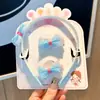 Novo Estilo Transfronteiriço Faixa de Cabelo com Laço e Presilha para Crianças Conjunto de Acessórios de Cabelo para Meninas Doce Princesa