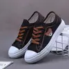 Sapatos Casuais Esportivos de Lona com Cadarço Respiráveis para Primavera e Outono, Sola Grossa Plana, Estilo Coreano, Campus, Estudante Feminino