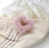 Horquilla de peluche con forma de amor, estilo coreano, para otoño e invierno, para niña, tocado sencillo de tamaño pequeño, horquilla para niña, para la parte posterior de la cabeza