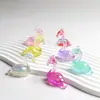 Colgante de Flamenco Colorido Electroplateado Accesorios para Manualidades DIY con Cuentas Llavero Colgante Lindo Materiales para Juguetes Infantiles