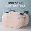 Almohada de Espuma Viscoelástica Infantil de Dibujos Animados de Ganso Grande para Verano con Soporte Cervical Ayuda para Dormir para Dormitorio de Escuela Primaria Núcleo Especial de Almohada Refrigerante