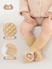 5 Pares de Calcetines para Bebé de Otoño e Invierno, Calcetines de Algodón Clase A para Bebé, Calcetines para Gatear con Muñeco de Dibujos Animados Antideslizantes para Niños Pequeños