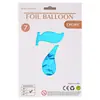 Globos de Número de 32 pulgadas Empaquetados Individualmente en OPP Decoración de Atmósfera Festiva para Fiesta de Primer Cumpleaños Letrero de Número Inflable