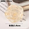 Estuche para teléfono móvil con diseño de flor de lámina de oro blanco, con pegamento en crema, para guardar agua, para cigarrillos, accesorios para el cabello, para titulares, accesorios de bricolaje
