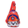 Nueva Bolsa de Pecho para Niños de Comercio Exterior Huella de Cachorro de Dibujos Animados Patrulla Canina Pequeña Bolsa Cruzada para Niño Linda Cartera Pequeña Mochila para Niña