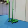Rede de badminton interna para escolas, rede de vôlei padrão portátil externa, postes de vôlei multipropósito de aço inoxidável