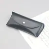 Estuche de Cuero Premium para Gafas, Bolsa Portátil Resistente a la Presión para Gafas, Estuche Cuadrado de Cuero con Tapa abatible Personalizado para Gafas de Sol, Estuche para Gafas de Sol