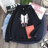 Sudadera con Capucha LOGO de la Liga Juvenil Corazón Púrpura Guirnalda Floral Sudadera con Capucha