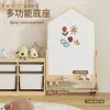 Gabinete de Almacenamiento de Juguetes para Habitación Infantil Combinación de Gabinete con Pizarra Magnética de Madera Maciza Gabinete de Almacenamiento y Organización Multicapa