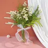 Ramo Pequeño, Flor Artificial, Decoración de Flor Artificial, Flor de Rosa Artificial, Decoración de Flor Artificial, Flor Biónica, Flor de Plástico, Flor Decorativa