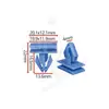 Adecuado para Jeep Cherokee Grand Cherokee Faldones Laterales de Coche, Clips para Guardabarros Delanteros y Traseros D1202