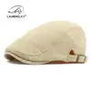 Gorra para Hombre de Gran Circunferencia de Cabeza, Nuevo Estilo de Primavera Boina de Lino Sintético, Gorra de Béisbol Retro Británica para Mujer, Gorra de Béisbol Simple Lisa