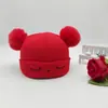 Gorros de Punto para Niños y Niñas, Gorros de Bebé, Gorros de Punto de Lana, Gorros de Invierno para Bebés con Pompón y Protección para Orejas para Niños