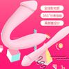 Comercio exterior vibrador de silicona femenino lesbiano vibrador de pene de doble cabeza diversión de marido y mujer masturbación barra AV venta al por mayor