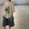 Blusas Infantis Estilo Coreano Desenho Animado Soltinhas de Manga Curta para Meninas, Novas Tendências Primavera/Verão 2026 Camisetas Infantis