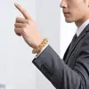Pulseira de Contas Raio de Olho de Tigre Natural Cristal do Mar Leste Brasil Homens Mulheres Pulseira de Atração de Riqueza Cristal Amarelo Quartzo Rutilado Contas Soltas Atacado