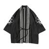 Verano Nuevo Estilo Japonés Cárdigan de Siete Mangas Bordado de Dragón Redondo Hanfu Estilo Chino Ropa Retro de Moda para Hombre Protección Solar