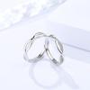 Pulsera de plata esterlina s925 Damila anillo de pareja 2020 estilo coreano circonita micro incrustada anillo de Navidad se puede enviar en nombre