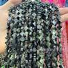 Pedra natural cristal olho de tigre ágata verde ouro trevo de quatro folhas contas soltas contas diy pulseira colar grampo de cabelo pingente atacado
