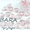 Acrílico Transparente Colorido Furo Reto Amor DIY Coração de Pêssego Corrente de Celular Acessórios de Joias em Material Acrílico