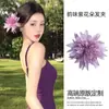Nuevos Colores Flor Phalaenopsis Pinza de Pato Pinza para el Cabello en la Parte Posterior de la Cabeza para Mujer Pinza Horizontal Lateral Pasador