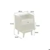 Gabinete de noche de madera maciza para dormitorio Mesa de noche pequeña Gabinete pequeño moderno para el hogar Gabinete de almacenamiento Estante de almacenamiento de noche