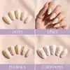 Conjunto de Canetas para Nail Art Mais Vendido na Amazon Transfronteiriço Impermeável Graffiti para Unhas Pintura DIY Caneta Delineadora de Secagem Rápida