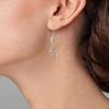 Cao Shiwish nuevo producto recomendado simple liso hueco aretes colgantes de 8 caracteres aretes de forma única para mujer venta al por mayor