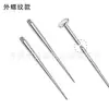 Acero de Titanio 316L Varilla Guía Rosca Externa Arete de Lóbulo Arete de Labio Barra de Conexión Aguja Guía para Perforación de Oreja Accesorios de Joyería para Piercings