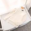Fábrica de Ropa Infantil de Comercio Exterior 2024 Nuevo Suéter de Punto para Niñas con Lazo Invierno Cálido Color Sólido Suéter de Punto para Niños