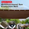 Red de sombreado color café, red anti-envejecimiento y aislante del calor, adecuada para uso doméstico, cocheras exteriores y balcones; engrosado y reforzado para una mejor protección solar