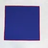 Especializado para Comercio Exterior: Servilletas y Manteles de Lino con Bloques de Color y Borde Bordado, Manteles Resistentes al Calor de Comercio Exterior, Textiles de Mesa que Mejoran el Ambiente para Bodas