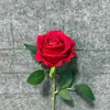 Flor Artificial Rosa Simulada de Tacto Terciopelo Solo Boda Decoración del Hogar Flor Falsa Flor de San Valentín Pared de Flores Arreglo Floral