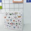 Sacola de Presente Pequena Horizontal de Desenho Animado Embossada Bolsa de Mão para Armazenamento de Joias e Papelaria Embalagem de Lanche Infantil Saco de Papel