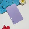 Páginas de Cuaderno Rellenables Fabricante A6 de Shenzhen, Páginas de Recarga para Cuaderno Morado, Páginas Divisorias para Cuaderno.