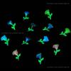 Joyería para uñas Tulipán de alta calidad permeable al hielo diseño de nicho aretes material luminoso para usar en la uña parche francés para uñas
