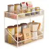 Prateleira de Armazenamento de Mesa Transfronteiriça para Mesa de Jantar, Sala de Estar, Copos de Água, Bancada da Cozinha, Temperos, Lanches, de Chão, Armazenamento Móvel
