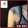Nuevas Pegatinas de Tatuaje de Boca Grande de Halloween Transfronterizas Terror Thriller Araña Pegatinas Impermeables DIY Pegatinas de Tatuaje para la Cara