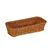 Cesta de almacenamiento creativa para cubiertos de cocina, cesta para cuchillos y tenedores de hotel y restaurante, cesta para palillos para el hogar, cesta rectangular de imitación de ratán